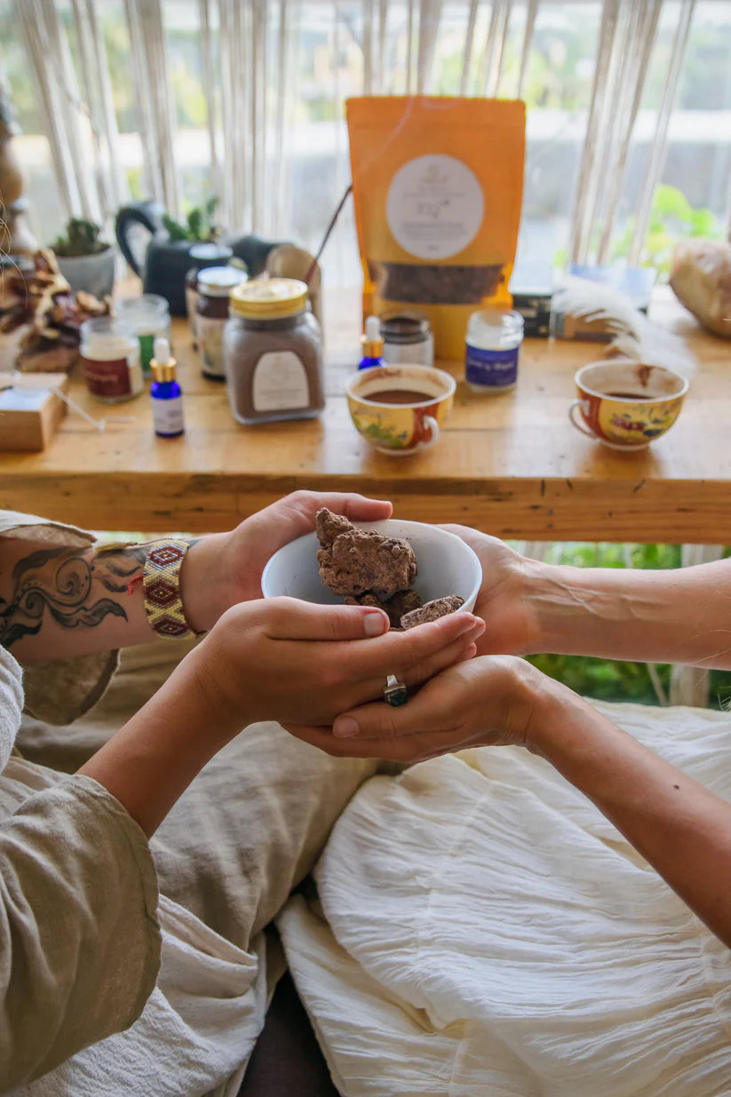Cacao Ceremonial aux champignons / Ceremonial Raw with mushrooms