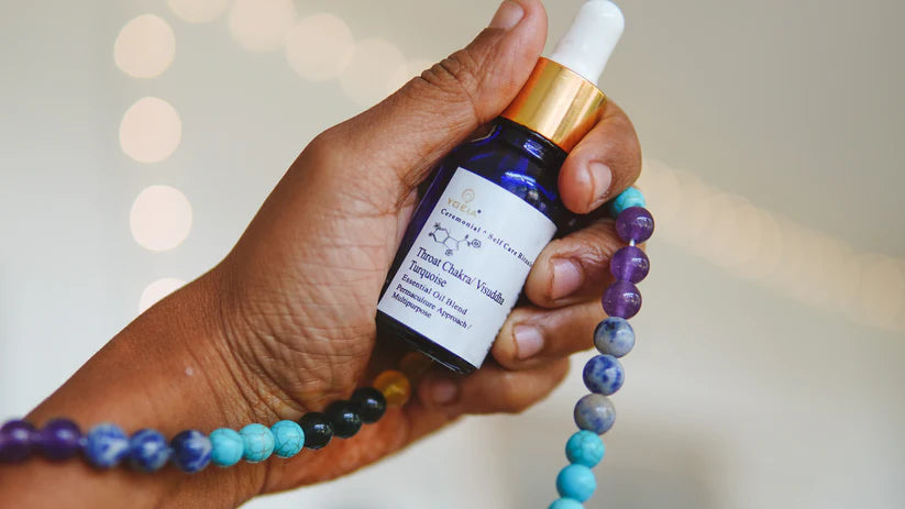 Huile Chakra de la Gorge / Throat Chakra Steam Distilled Oil