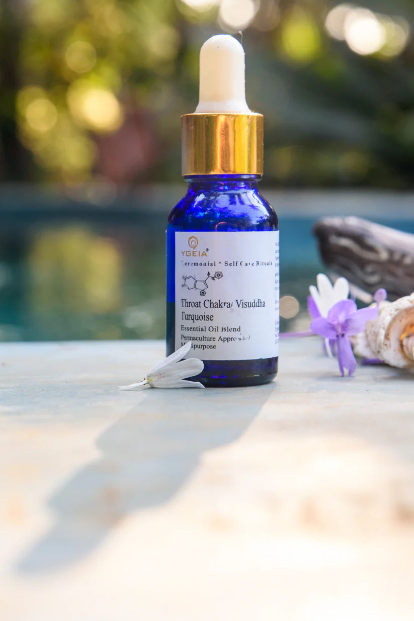 Huile Chakra de la Gorge / Throat Chakra Steam Distilled Oil